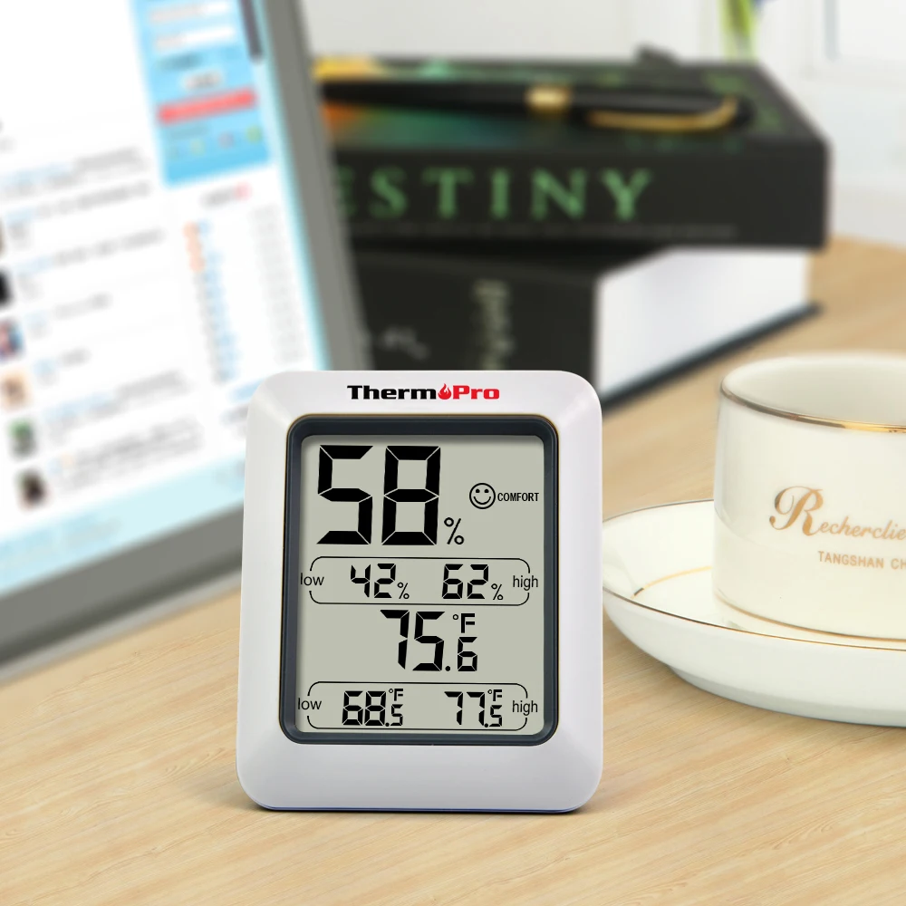 Термометр Гигрометр ThermoPro TP50 Метеостанция для мониторинга влажности в