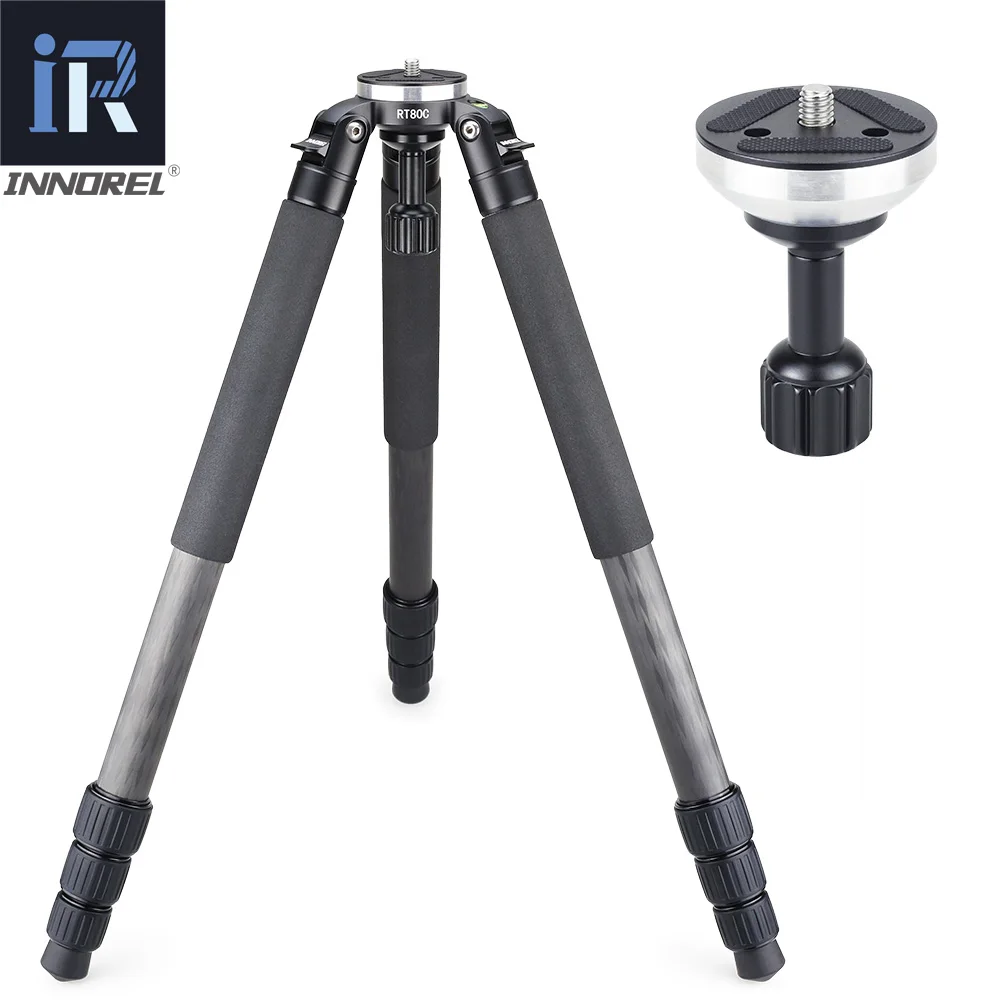  RT80C Professional carbon fiber tripod for DSLR camera video camcorder Heavy duty birdwatching came