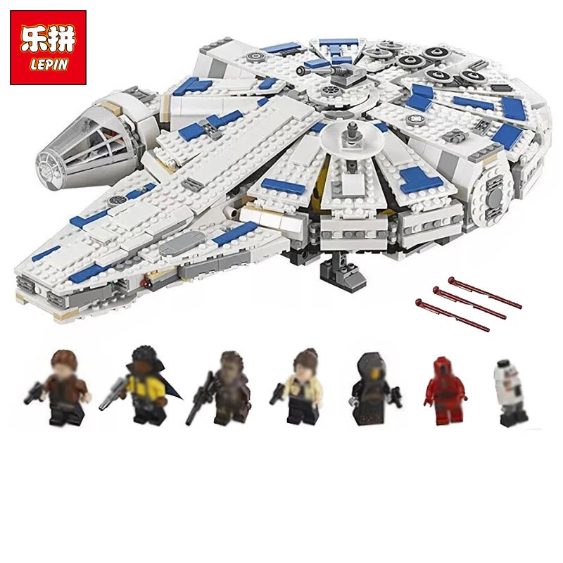 

LEPIN New 05142 Star Wars Series Building Blocks Force Awakens Millennium Legoed 75212 LegoINGlys Falcon Model Kids Toys