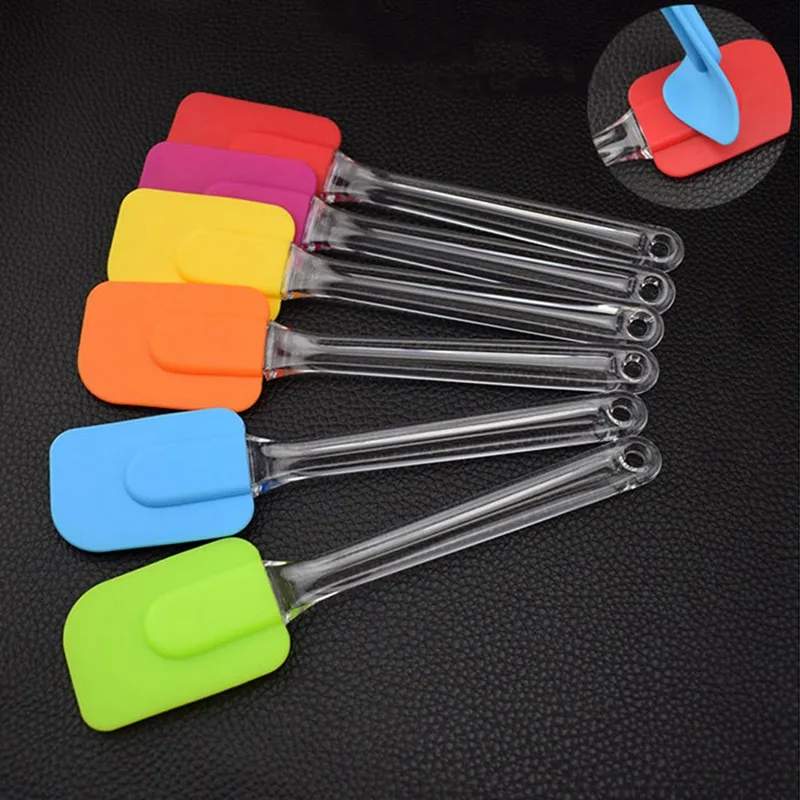 

1pc Silicone Spatula Baking Scraper Cream Butter Handled Cake Spatula Cooking Cake Brushes Kitchen Utensil Pastry Tools