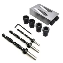 New Pocket Hole Jig Kit System For Wood Working Joinery Tool Set W/ Step Drill Bit Accessories Mini Wood Work Tool Set New Pocket Hole Jig Kit System For Wood Working Joinery Tool Set W/ Step Drill Bit Accessories Mini Wood Work Tool Set