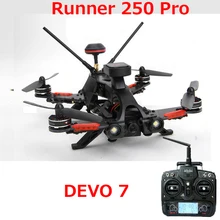 (Dalam stok) asli Walkera Pelari 250 PRO GPS Racer quadcopter drone dengan kamera 800TVL atau 1080 P/OSD/GPS/DEVO 7 RTF transmtter