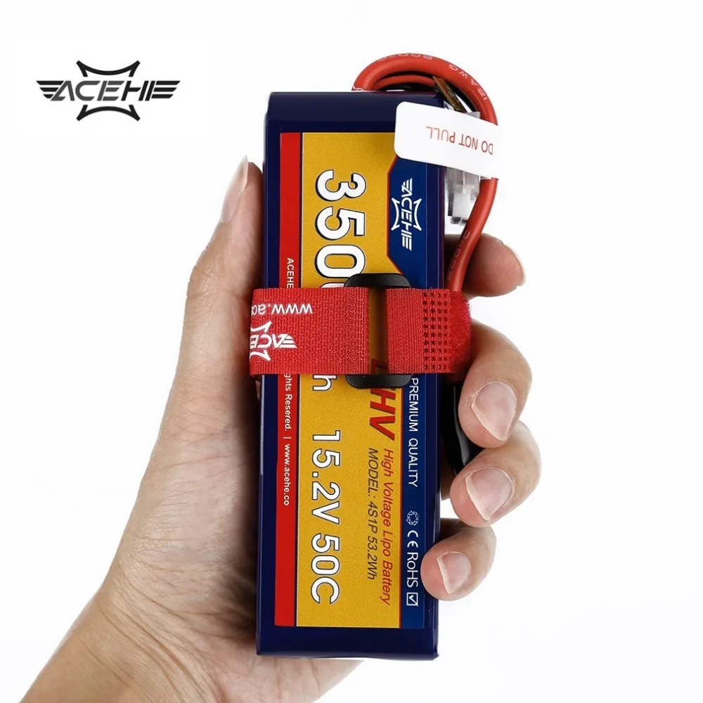 1 шт. ACEHE 15,2 V 3500 мА/ч, 50C 4S1P 53.2Wh с XT60 Plug высокое Напряжение Lipo Батарея