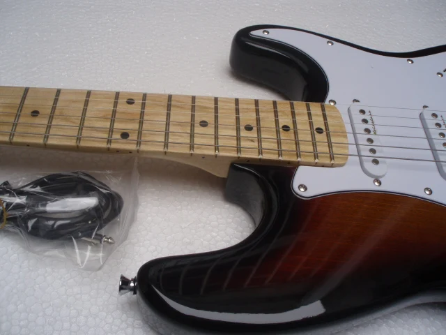 Wholesale Free shipping Guitar New STR... Electric Guitar W NOISSELESS Pick ups sunburt 2009