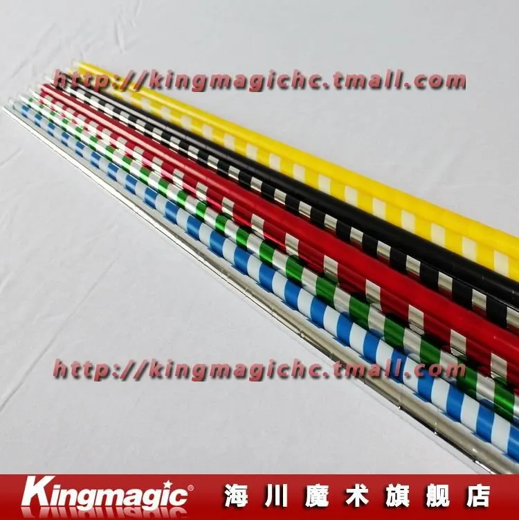 

50pcs each lot Appearing Cane Plastic appearing wand made in China for rookie many colors magic prop wholesale