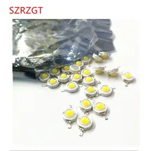 Watt CREE 1 10 pcs Real Completo W 110-120LM 3 W Diodos de Alta Potência da lâmpada lâmpada LED SMD LEDs Chip para 3 W-18 W Spot light Downlight