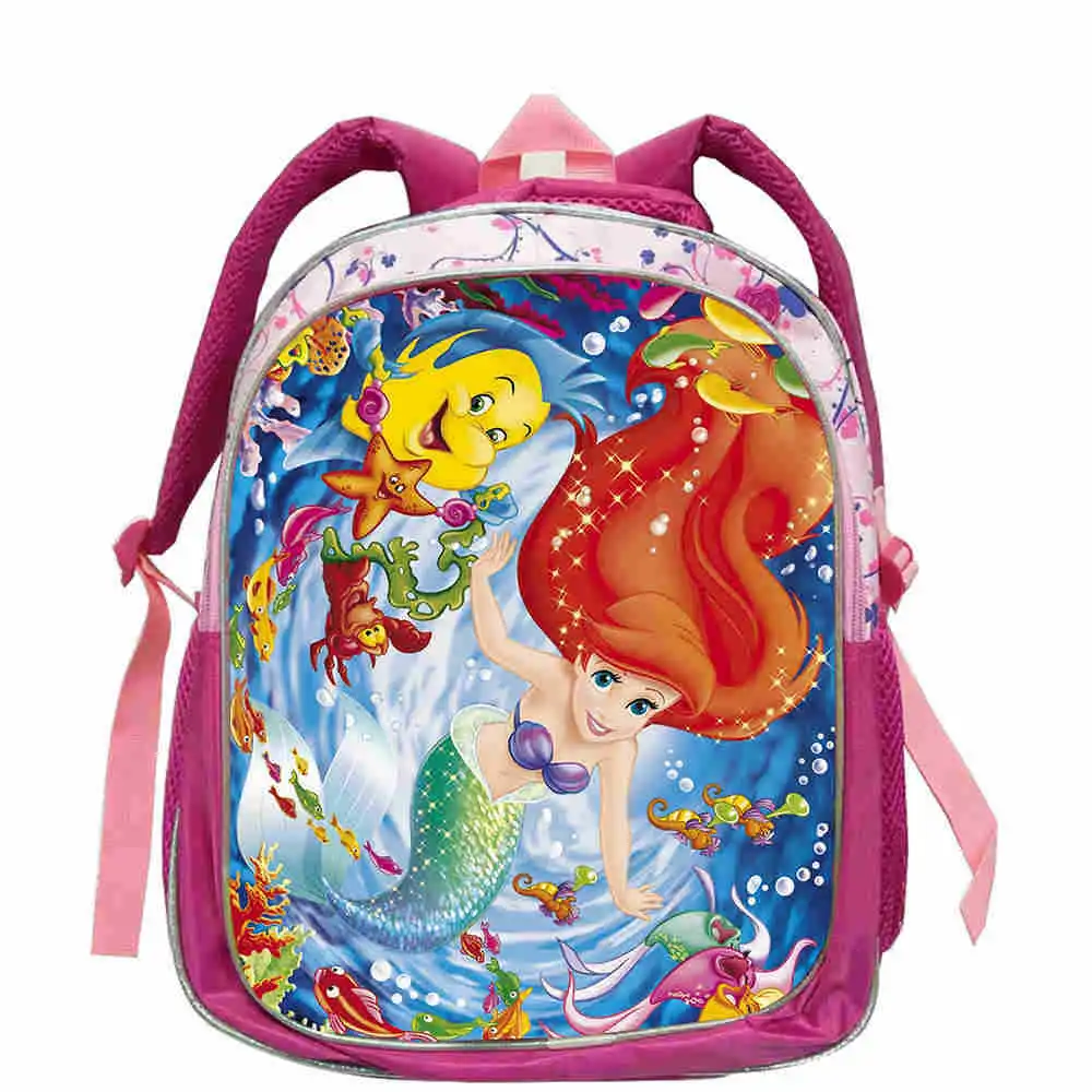 ليتل ميرميد ارييل ظهره أميرة الاطفال حقيبة مدرسية خرافة المدرسية أكياس كتاب التين الفتيات mochila بولسا