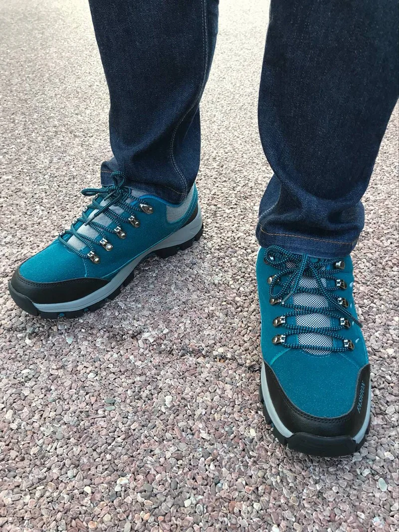 spring patchwork fashion footwear designer casual shoes breathable walking comfort blue men suede flats lace up hot sale