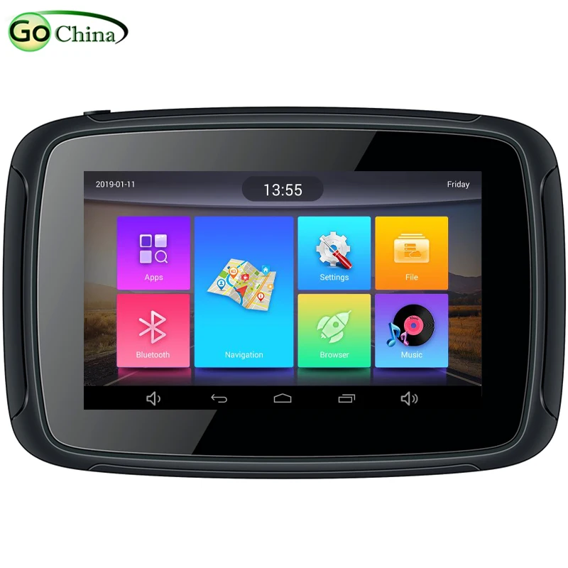 IatuGo 5 дюймовый GPS навигатор для мотоцикла Android четыре ядра Wi Fi Bluetooth