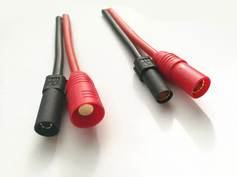 

1pair XT150 AS150 male and female 10AWG 5CM charger lead cable for Battery
