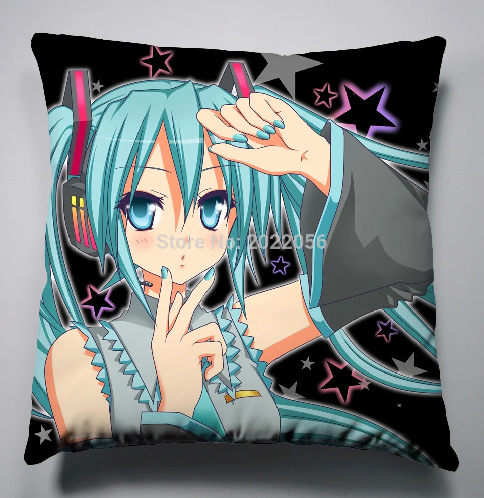 Anime Manga Miku Hatsune VOCALOID Pillow 40x40cm Pillow Case Cover Seat