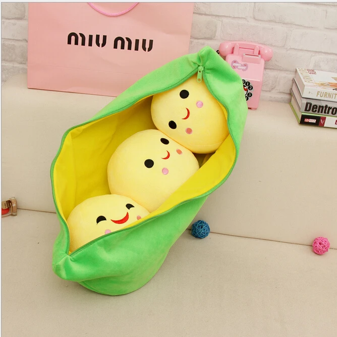 

20CM Kids Baby Plush Toys For Children Cute Pea Stuffed Plant Doll Girl friend Kawaii Gift hot sale