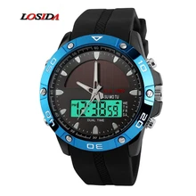 Losida G Style Shock Men Solar Power Display Wristwatch Fashion Digital Sport Watch Chronograph Alarm Waterproof Quartz Watches