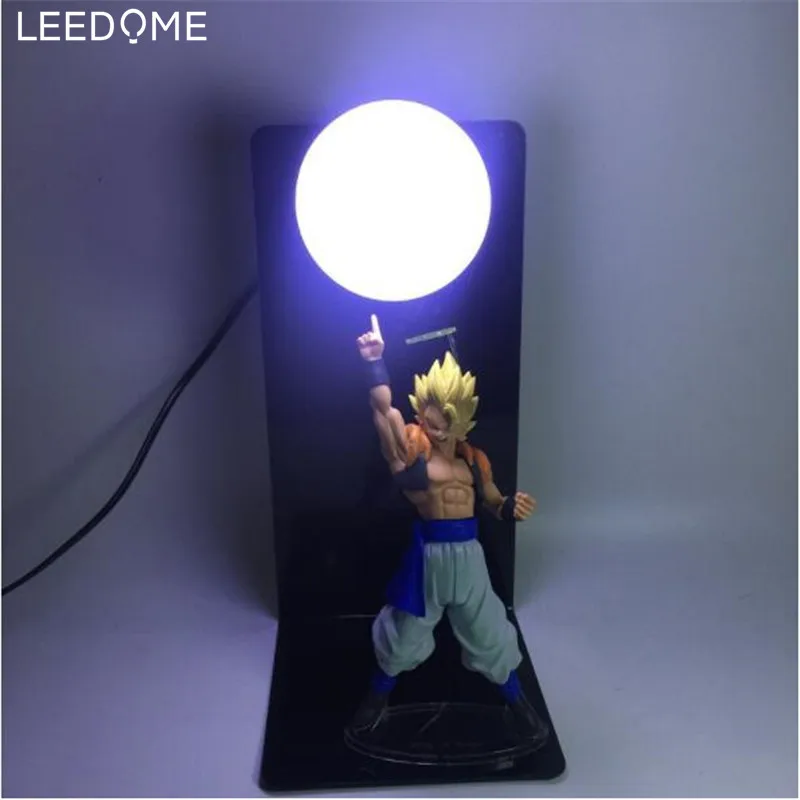 Leedome Dragon Ball Z Son Goku Genki DamaSpirit Настольная лампа с бомбой Luminaria LED ночник комнатное