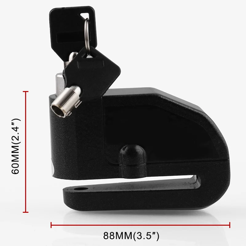 Водонепроницаемая сигнализация для мотоцикла велосипедный замок безопасности Противоугонный замок мото дисковый тормозной замок + сумка