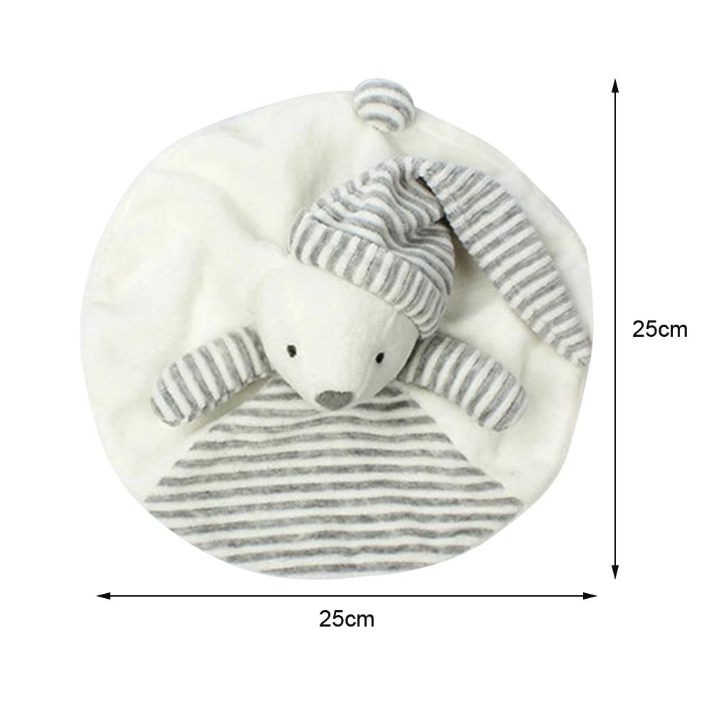  Newborn Baby Plush Toy Cute Bear Scarf Handkerchief Appease Towel Grasping Soft Comforting Rattles 