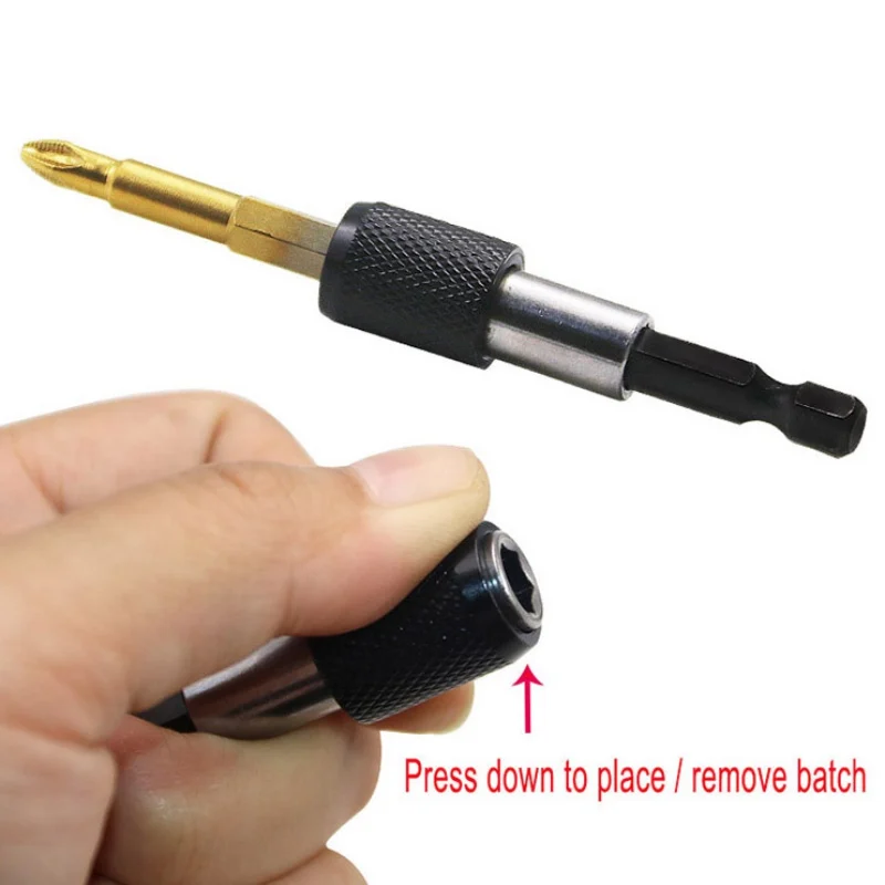 3pcs//set 1//4/" 60//100//150mm Hex Quick Magnetic Screwdriver Extension Bit Holder