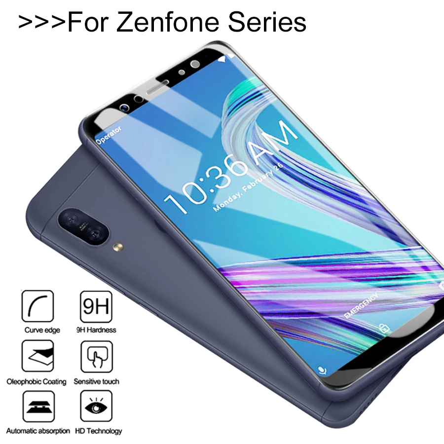 Закаленное стекло для Asus Zenfone Max pro M1 Защитная пленка экрана 4 Selfie 3 Laser 5 Live L1 HD