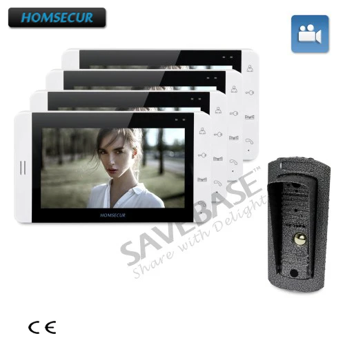 

HOMSECUR 7" Wired Hands-free Video&Audio Intercom with Dual-way Intercom 1C4M