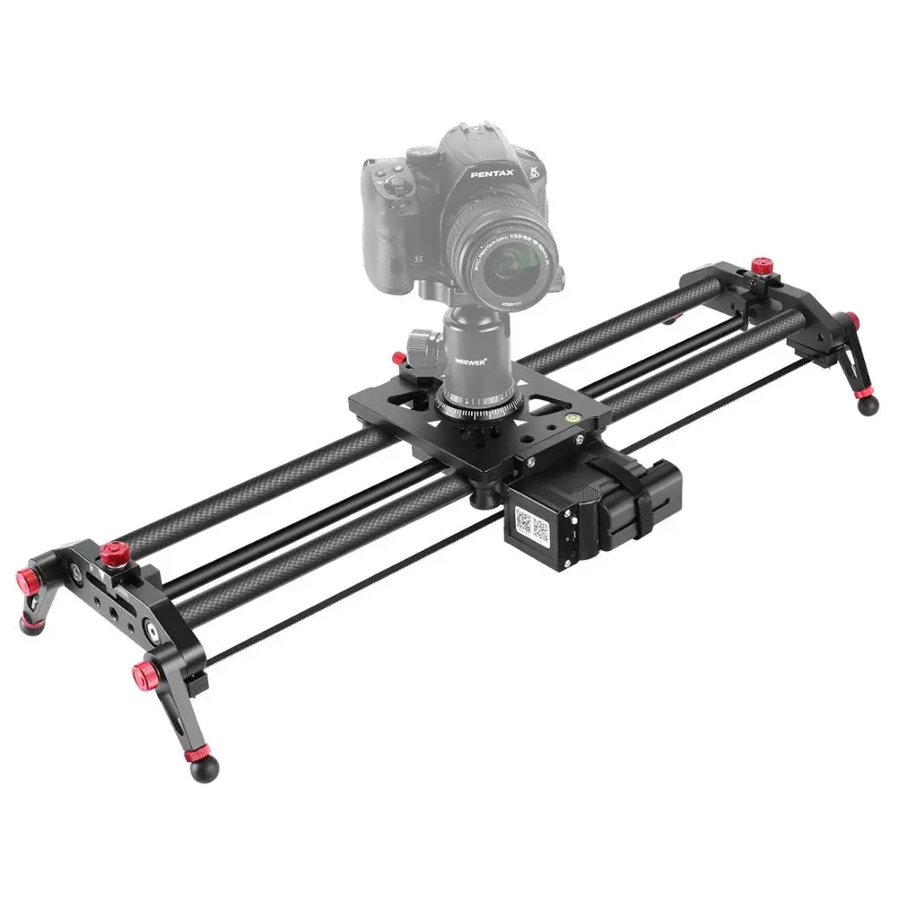 

Neewer Camera Slider Motorized,31.5-inch APP Control Carbon Fiber Track Dolly Rail with Time Lapse Video Shot Follow Focus Shot