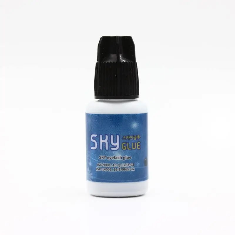 5bottles 5ml black Профессиональный небо клей для наращивания ресниц 1-2 секунды быстрый сухой клей для ресниц S+ Тип 5 мл/10 мл черный клей - Цвет: 5bottles 5ml black