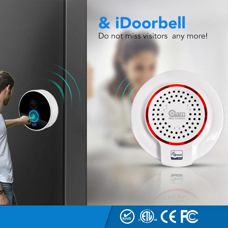 Z-wave Wireless Siren Alarm Sensor Compatible with Z wave Plus Sensor Alarm Home Automation Alarm Smart House Home Security