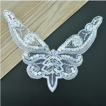 

22*17.5cm Butterfly Large Cloth Paste Patch Sequins For Clothes Tshirt Dress In Stock 100pcs/lot