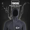 Traje de buceo YONSUB de 5mm/3mm/1,5mm/7mm, traje de buceo para hombre de neopreno para caza subacuática, surf con cremallera frontal, traje de pesca submarina ► Foto 2/6