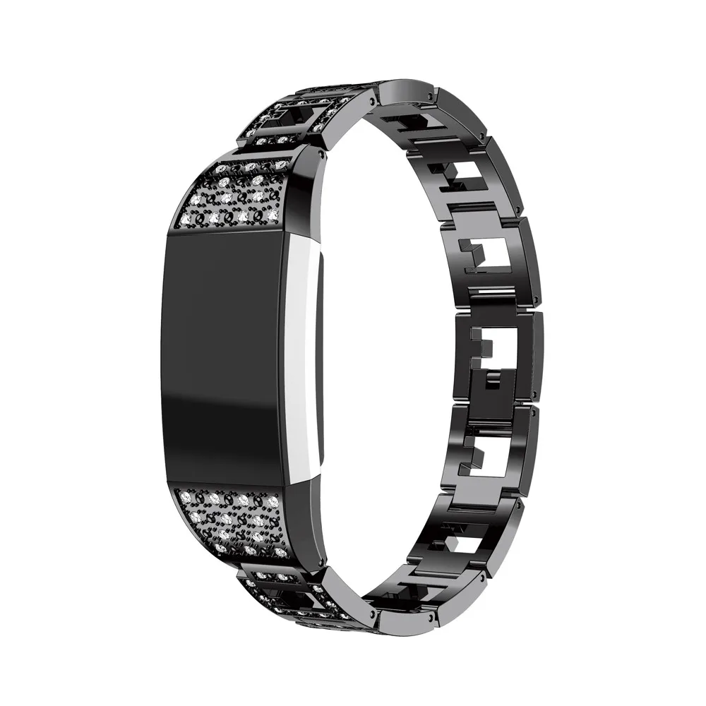 Del часы из нержавеющей стали ремешок для FitBit Charge 2 Смарт-часы Aug25 Прямая