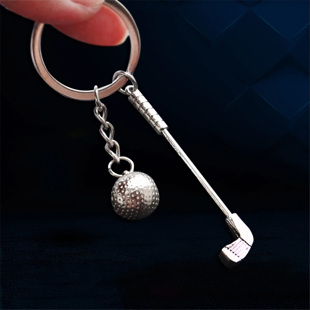 

Car Styling Funny Golf Club Ball 3D Key Ring for Audi A3 A4 BMW E36 E46 E39 Mercedes Benz W203 W204 Metal Key Chian Pendant Gift