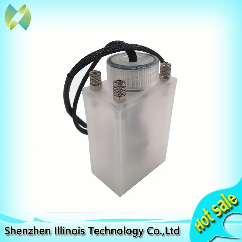 

free shipping sub tank with sensor for seiko SPT510 print head solvent printer sub tank large format printer sub tank 4 ways