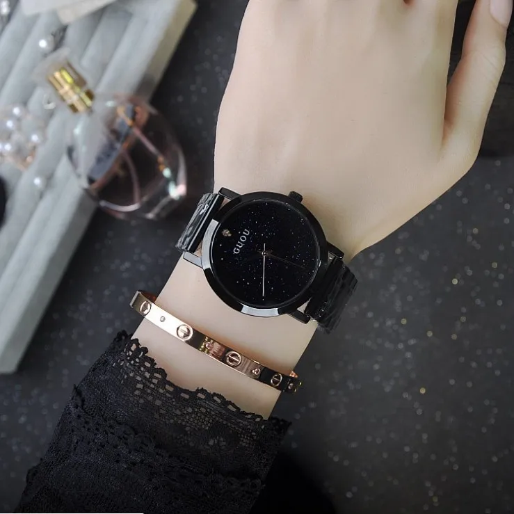 

7 Colors New Style Quality Women Watches Luxury Rhinestone Wristwatch Lady Crystal Dress Watch Female Genuine Leather Band Watch