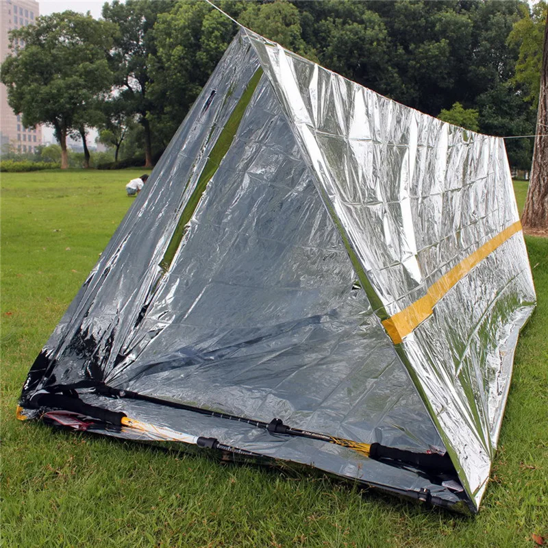 SGODDE 2 человека Сверхлегкий трубчатый тент для аварийного выживания солнцезащитный крем для походов палатки для укрытия на открытом воздухе первой помощи
