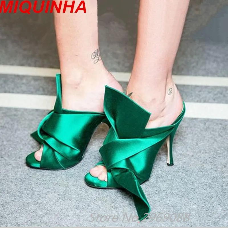 big bow mule heels