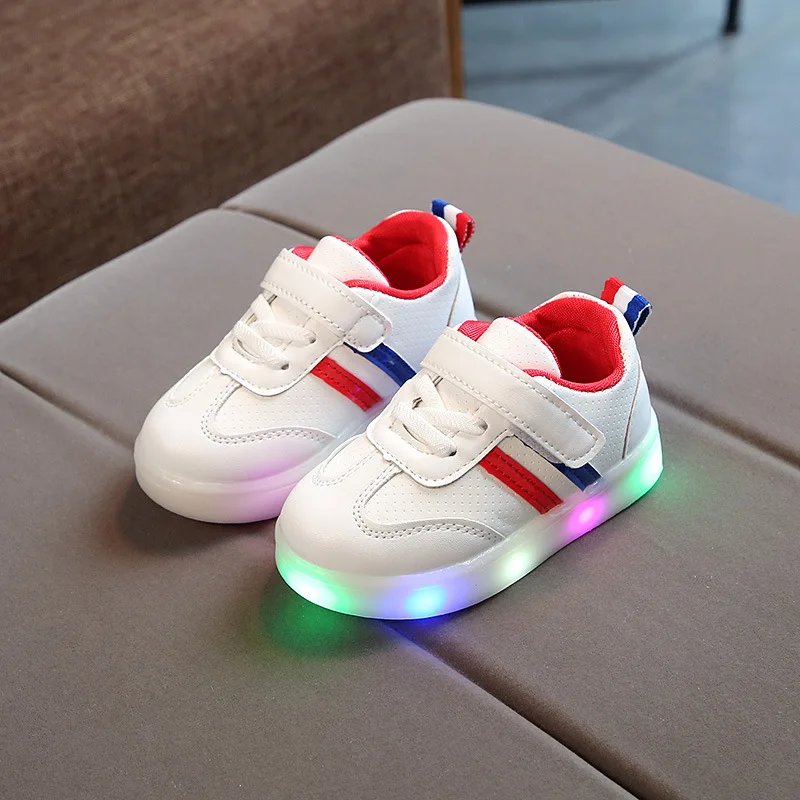 All seasons hot sales baby casual shoes LED lighting up sports sneakers baby footwear hot sales Lovely girls boys shoes footwear