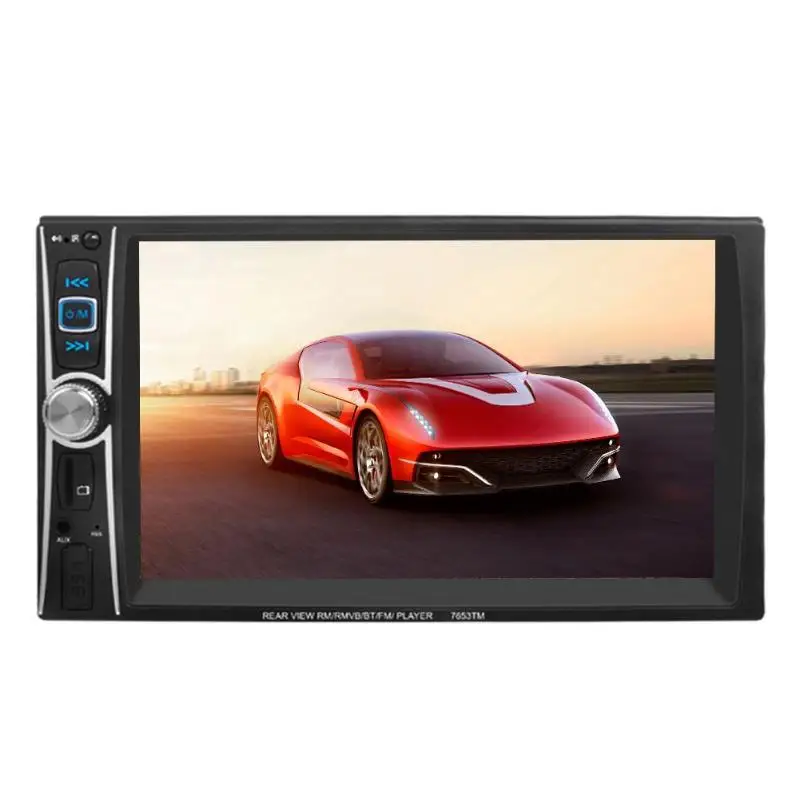 

VODOOL 6.6" Touch Screen 2Din In Dash Car MP5 Video Player Bluetooth Android Handsfree MP3 Audio Music Parking Monitor W/ Camera