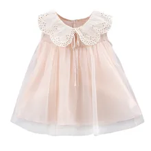 Детское платье для маленьких девочек; кружевное цельнокроеное платье с цветочным рисунком; Детские вечерние платья принцессы; модное летнее платье без рукавов; одежда для детей