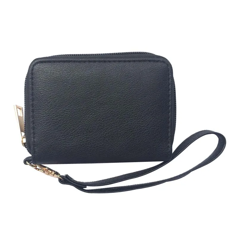 New-Arrival-Solid-Black-PU-Leather-Women-Short-Wallet-Female-Zipper-Purse-Large-Capacity-Card-Holder (1)