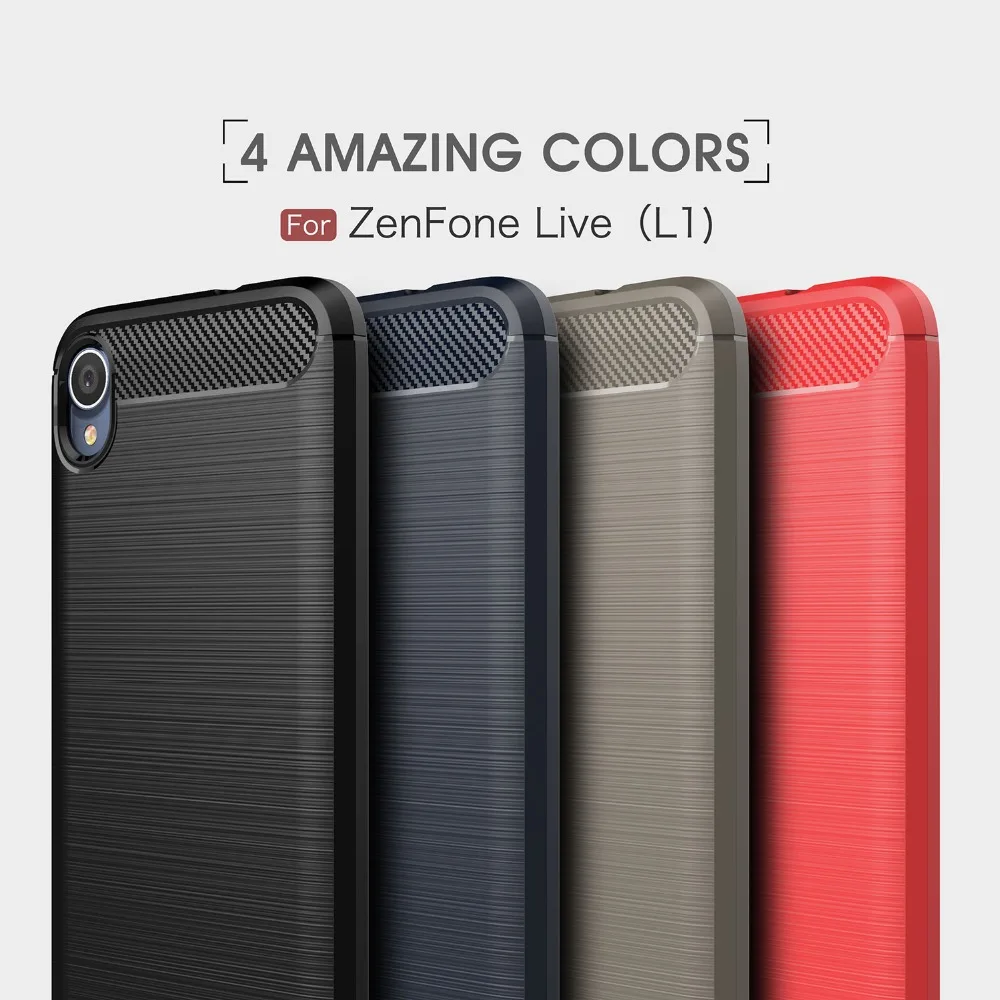 Чехол из углеродного волокна для Asus Zenfone Live L1 Za550Kl чехол задняя крышка телефона