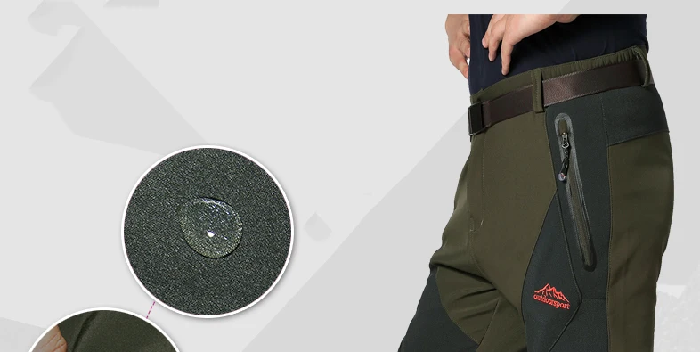 En yeson marca Otoño Invierno Pantalones de senderismo a prueba de viento polar térmica impermeable al aire libre Softshell Pantalones camping escalada trekking En yeson marca Otoño Invierno Pantalones de senderismo a prueba de viento polar térmica impermeable al aire libre Softshell Pantalones camping escalada trekking