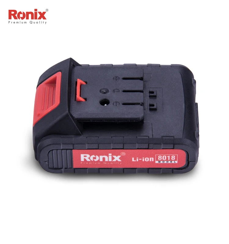 Ronix New 18V 1.5A Cordless Screwdriver drill two batteries with Impcat Function with BMC box Model 8018 Ronix New 18V 1.5A Cordless Screwdriver drill two batteries with Impcat Function with BMC box Model 8018