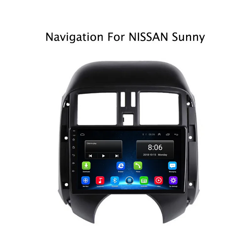 NAVITOPIA 9 дюймов 4G LTE wifi головное устройство для Nissan Sunny 2011 2012 Android 6 0 2G + 32G