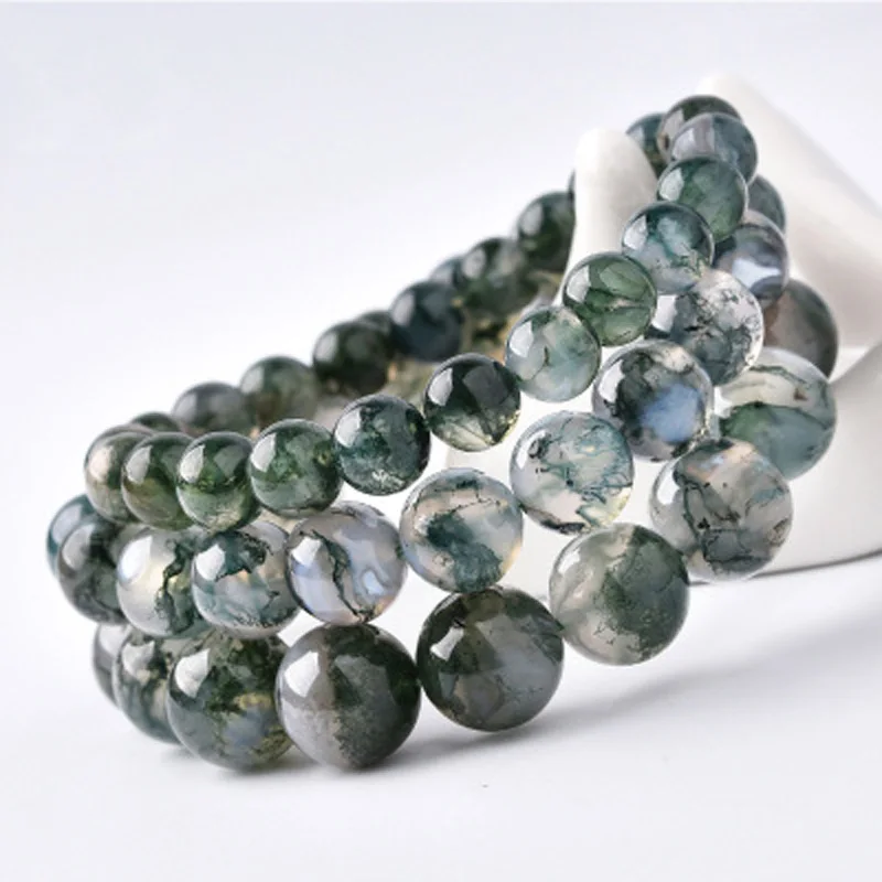 natural moss agate bracelet gemstone jewelry bracelet for woman for gift wholesale !