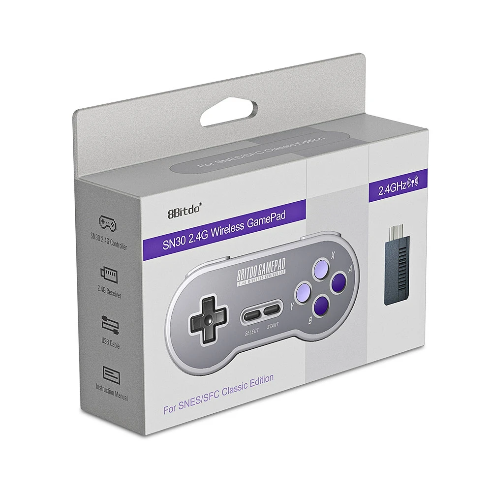 8bitdo SN30 Беспроводной Bluetooth геймпад с 2 4 г NES приемник для nintendo переключатель