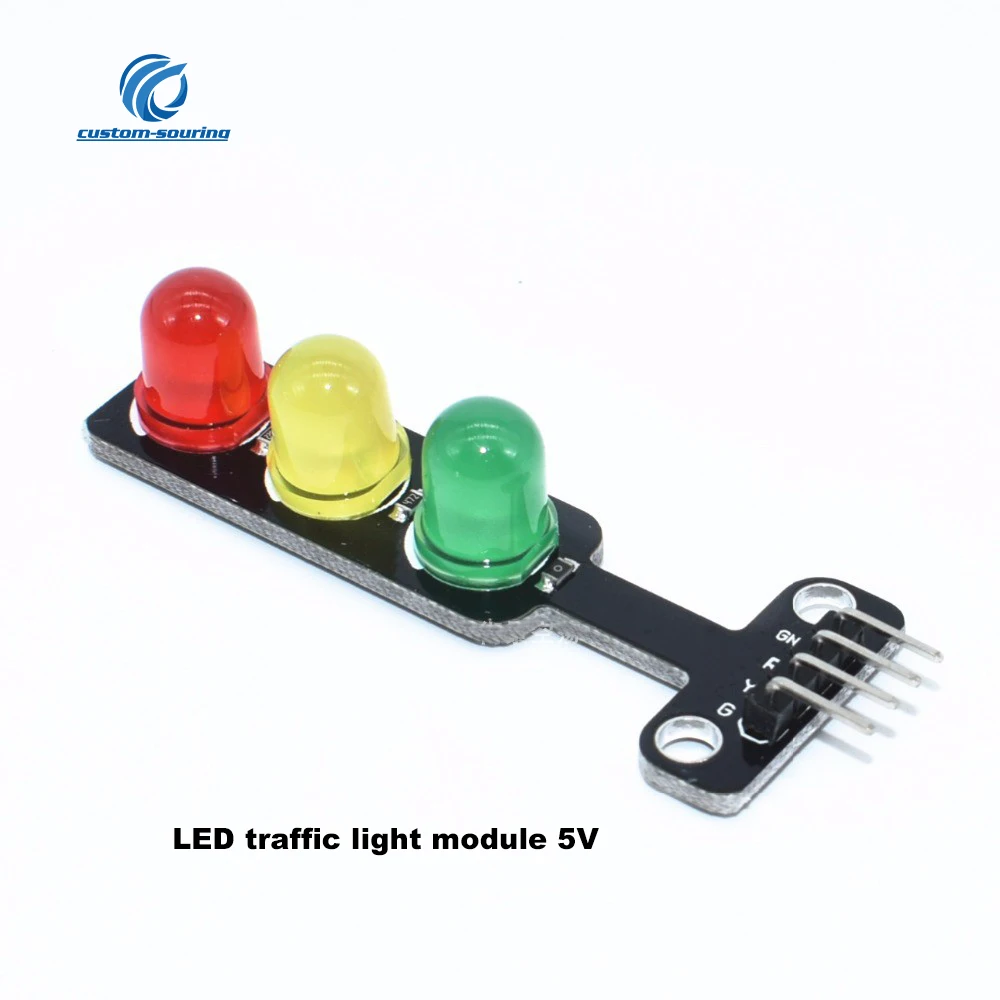 Мини 5 мм LED DC 5V светофор светодиодный модуль плата для Arduino мини светофора системы