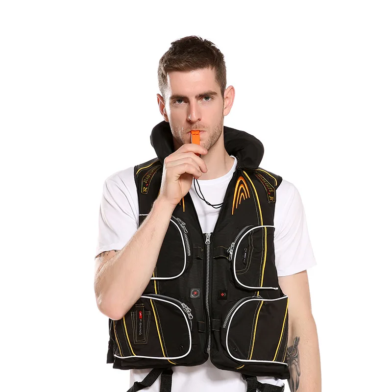 

Polyester Adult Swimming Boating Ski Drifting Life Vest with Whistle Man women very safety styles 2019