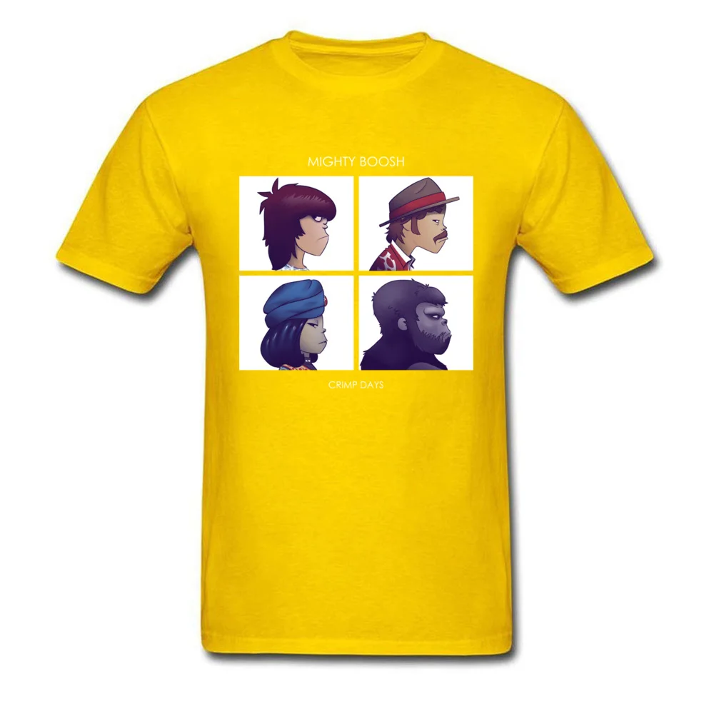 Round Neck crimp days 5725 Pure Cotton Men's T-shirts Print Short Sleeve Tops & Tees Special Street Tee Shirt Top Quality crimp days 5725 yellow