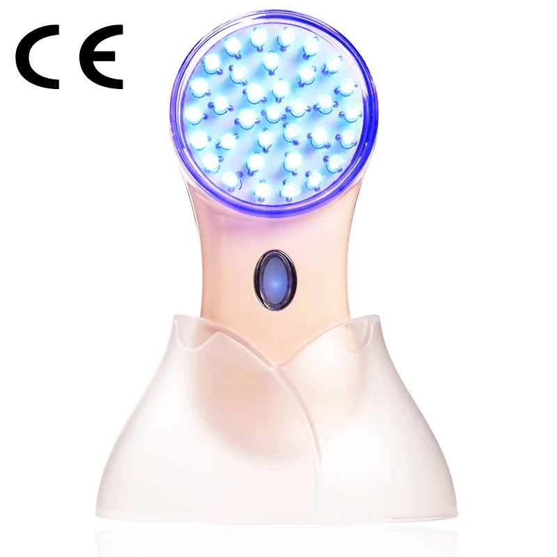 

The latest beauty instrument red / blue / light therapy ion cleansing device, ultrasonic skin care device whitening machine