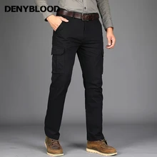 Denyblood Джинсы для женщин Для мужчин S Брюки карго Mutil карманы Армейский зеленый твил Брюки для девочек Военная Униформа Мотобрюки прямой крой Повседневные штаны для мужчин для Для мужчин 8509