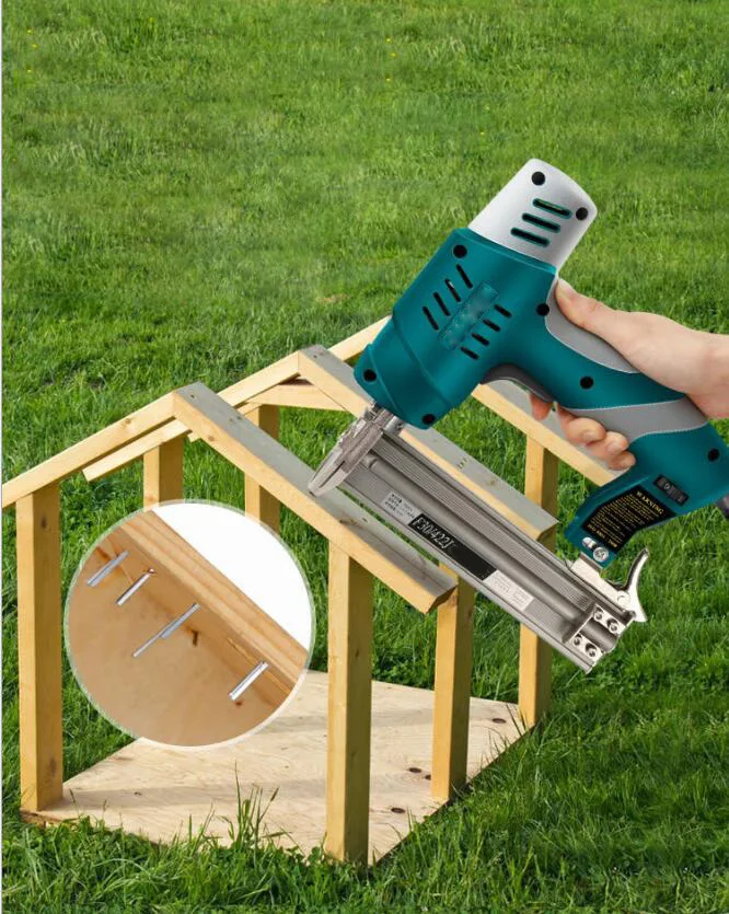 

2019 Electric Nail Gun Single-use/Double-use Nail Stapler 422J Nails F30 Straight Nail Gun Woodworking Tools